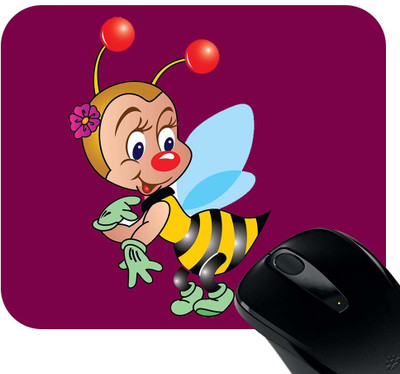 Huppme Bee Mousepad Black Huppme Computer Peripherals