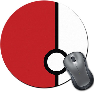 

Rangeele Inkers Pokeball Round Mousepad(Multicolor)