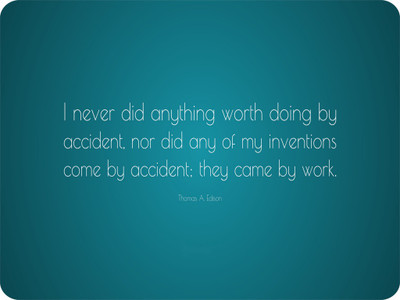 

SYL Thomas A edition Quotes Mousepad(Multicolor)