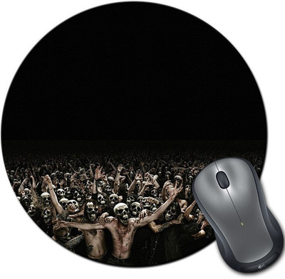 

Rangeele Inkers Skull Rock Concert Round Mousepad(Multicolor)