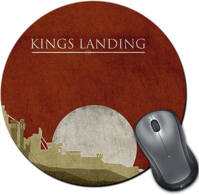 

Rangeele Inkers Got Kings Landing Round Mousepad(Multicolor)