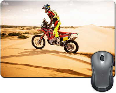 

Rangeele Inkers Biker In Desert Mousepad(Multicolor)
