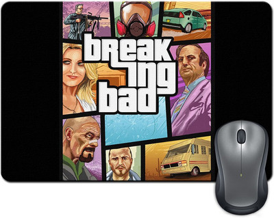 

Rangeele Inkers Breaking Bad Gta Artwork Mousepad(Multicolor)