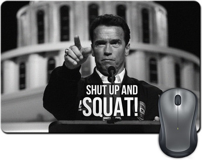 

Rangeele Inkers Shut Up And Sqat Mousepad(Multicolor)
