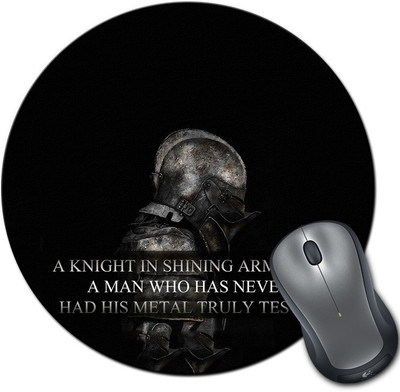 

Rangeele Inkers The Knights Quote Round Mousepad(Multicolor)