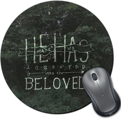 

Rangeele Inkers He Made Us Round Mousepad(Multicolor)