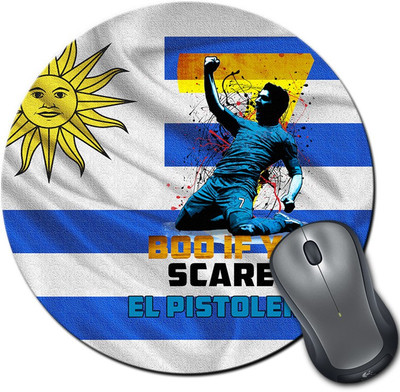 

ShopMantra Luis Alberto SuáRez DíAz Uruguay Football Round Mousepad- SMMR00000286 Mousepad(Multicolor)