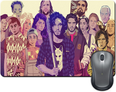 

Rangeele Inkers Game Of Throne Gta Artwork Mousepad(Multicolor)