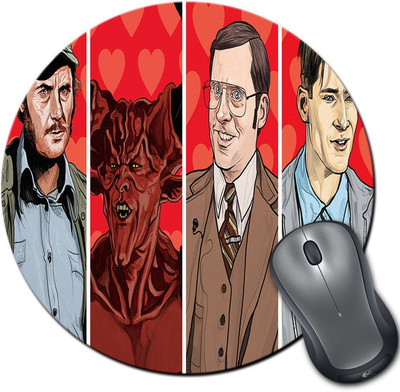 

Rangeele Inkers Movie Vector Art Round Mousepad(Multicolor)
