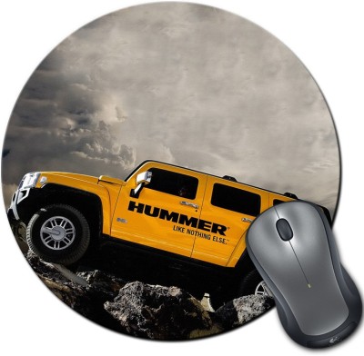 

Rangeele Inkers Hummer Tough And Rough Round Mousepad(Multicolor)