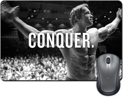 

ShopMantra Conquer By Arnold Minimal Mousepad(Multicolor)