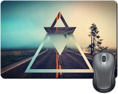 

Rangeele Inkers Bright Triangle Mousepad(Multicolor)