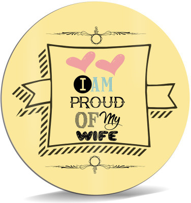 

SKY TRENDS I Am Proud Of My Wife With Yellow Shade Sweet Gifts For Birthday And Anniversary Mousepad(Multicolor)