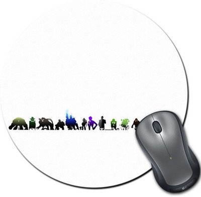 

Rangeele Inkers Super Villains Round Mousepad(Multicolor)