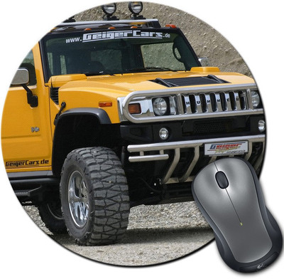 

Rangeele Inkers Hummer Cool Round Mousepad(Multicolor)