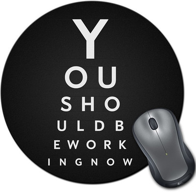 

Rangeele Inkers Work Now Round Mousepad(Multicolor)