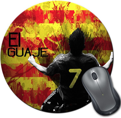 

ShopMantra David Villa Spain Football Round Mousepad- SMMR00000280 Mousepad(Multicolor)