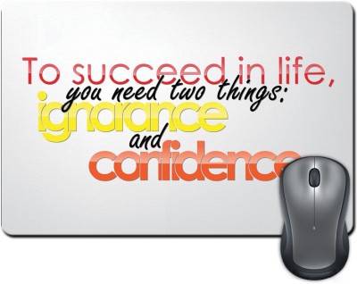 

ShopMantra To succeed in life Quote Mousepad(Multicolor)