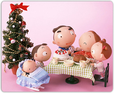 

Lovely Collection Christmas Celebration Mousepad(Multicolor)