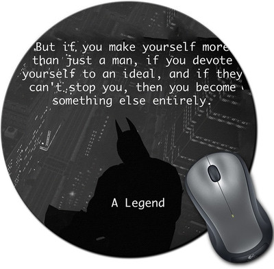

Rangeele Inkers Batman A Legend Round Mousepad(Multicolor)
