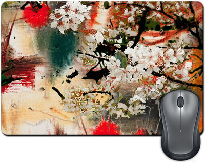 

ShopMantra Vintage Flowers Texture Paint Mousepad(Multicolor)
