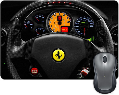 

Rangeele Inkers Ferrari Speed Mousepad(Multicolor)