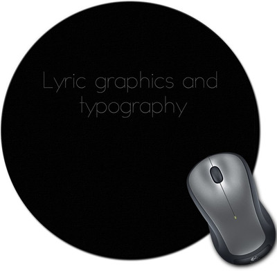 

Rangeele Inkers Lyrics Graphic And Typography Round Mousepad(Multicolor)