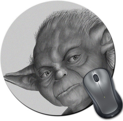 

Rangeele Inkers Master Yoda Sketch Round Mousepad(Multicolor)