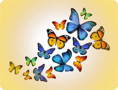 

Shopmillions Butterfly In Yellow Shade Mousepad(Multicolor)