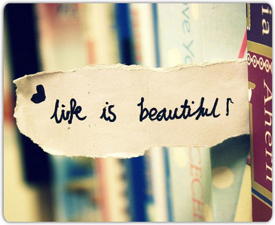 

Lovely Collection Life Is Beautifull Mousepad(Multicolor)