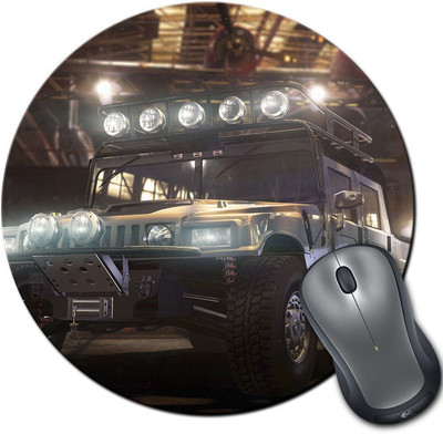 

Rangeele Inkers Crew Hummer Raid Round Mousepad(Multicolor)