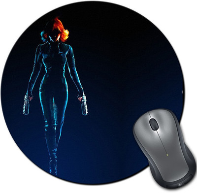 

Rangeele Inkers Black Widow Round Mousepad(Multicolor)