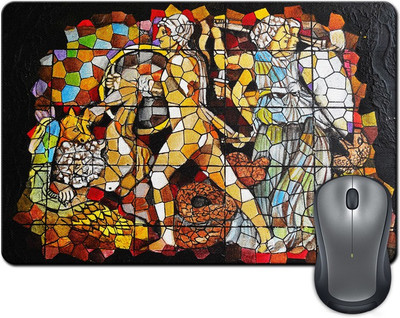

ShopMantra Abstract Block Paint Mousepad(Multicolor)