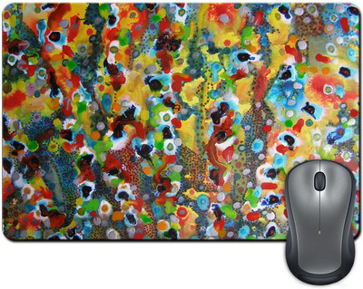 

ShopMantra Brush Splatter Abstract Paintwork Mousepad(Multicolor)