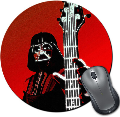 

Rangeele Inkers Darth Vader Red Guitar Round Mousepad(Multicolor)