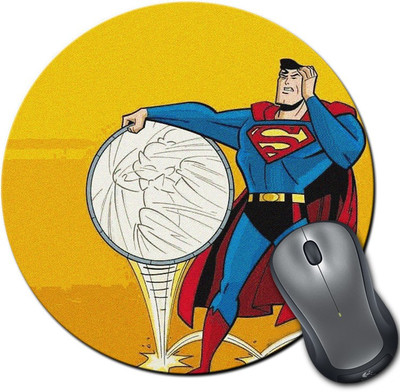 

Rangeele Inkers Superman Sarcasm Round Mousepad(Multicolor)
