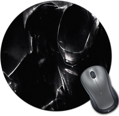 

Rangeele Inkers Iron Man Lets Fight Round Mousepad(Multicolor)