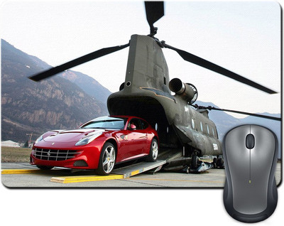

Rangeele Inkers Ferrari From Helicopter Mousepad(Multicolor)
