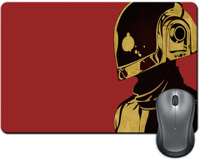 

ShopMantra Daft Punk Helmet Minimal Mousepad(Multicolor)