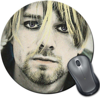

Rangeele Inkers Kurt Cobain Cult Photo Round Mousepad(Multicolor)