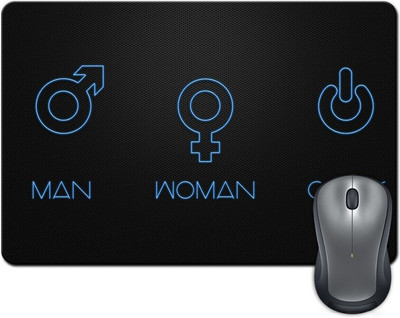 

Rangeele Inkers Man Woman Geek Mousepad(Multicolor)