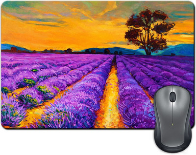 

ShopMantra Purple Bushes Field Mousepad(Multicolor)