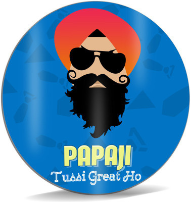 

SKY TRENDS Papa Ji Tussi Great Ho ! With Cute Smile And Mustaches Best Gifts For Father's Day Mousepad(Multicolor)