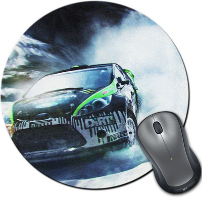 

Rangeele Inkers Dirt 3 Snow Race Round Mousepad(Multicolor)