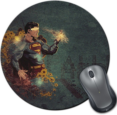 

Rangeele Inkers Superman Fallen Hero Round Mousepad(Multicolor)