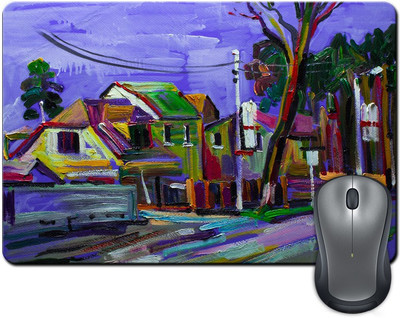 

ShopMantra Modern Brush Architectured Painting Mousepad(Multicolor)