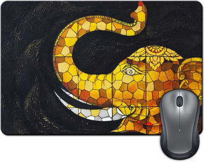 

ShopMantra Elephant Block Paint Mousepad(Multicolor)