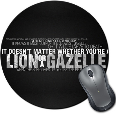 

Rangeele Inkers You Better Be Running Round Mousepad(Multicolor)