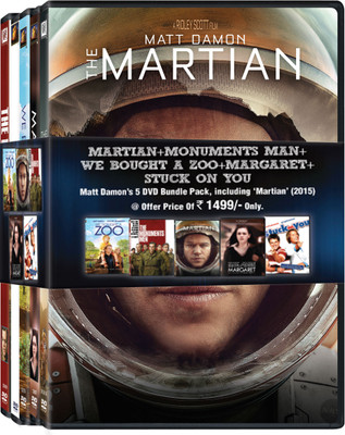 

MATT DAMON PACK (MARTIAN+MONUMENTS MAN+WE BOUGHT A ZOO+MARGARET+STUCK ON YOU) 5 MOVIE PACK(DVD English)