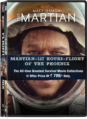 

MARTIAN+127 HOURS+FLIGHT OF THE PHOENIX (THE ULTIMATE SURVIVAL PACK)(DVD English)
